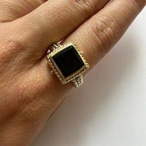 David Yurman Style Silver Ring